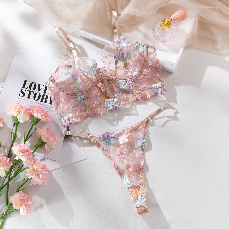 Alisha's Floral Transparent Lingerie