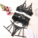 Cali Luxury Feather Lingerie