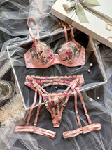 Lilianna's Delicate Floral Lingerie