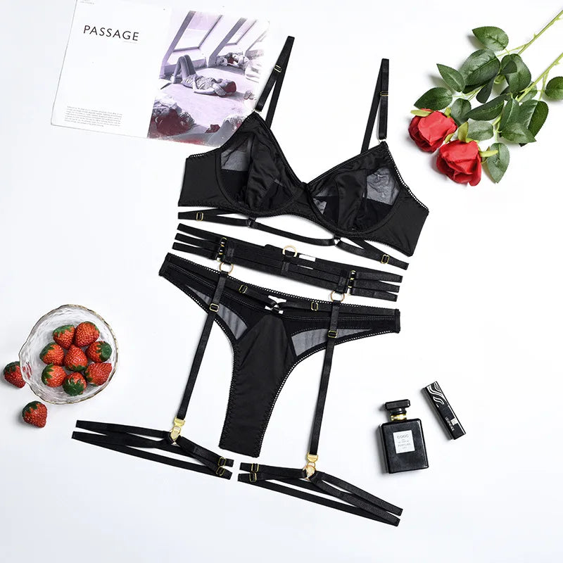 Alissa Transparent Soft Lingerie Set