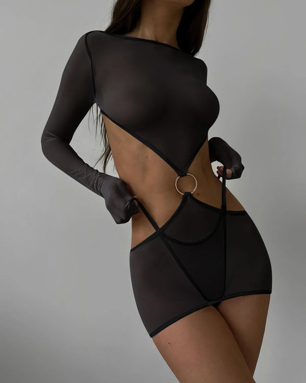 Rayna Sheer Cutout Lingerie