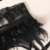 Cali Luxury Feather Lingerie